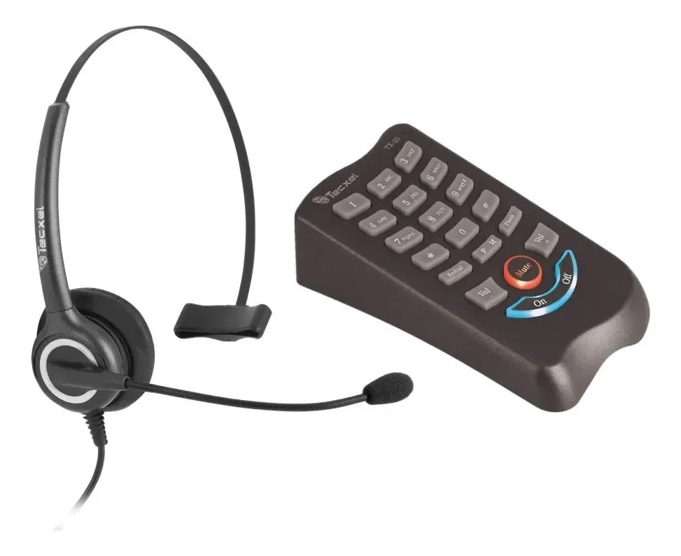 Telefone Headset Tecxel Com Cancelamento De Ruído Tx25-11