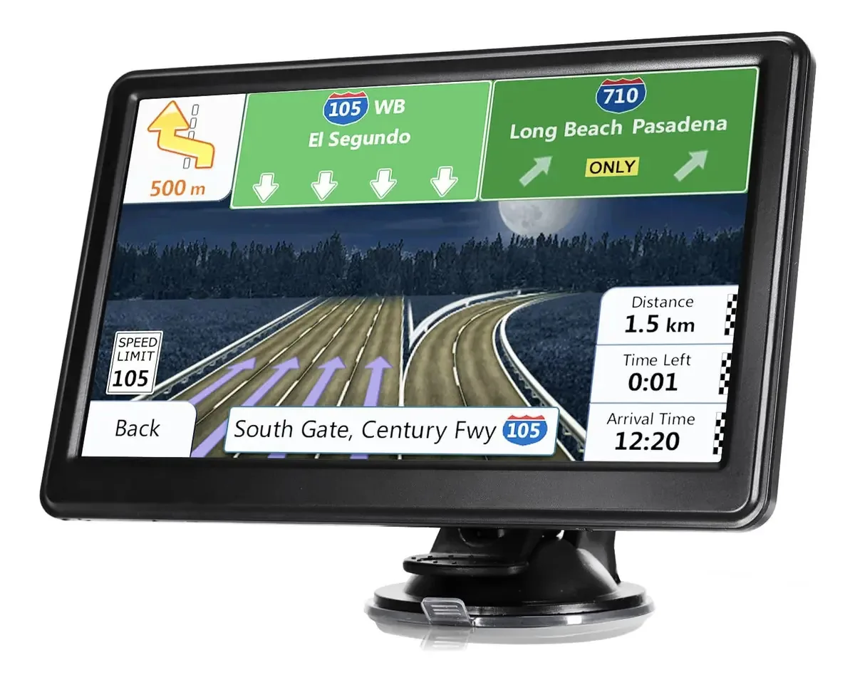 Atualização de navegação GPS para carro e caminhão. Cor Preto