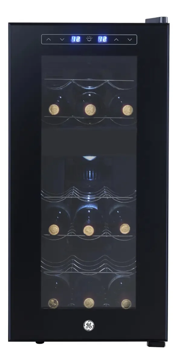 Cava de vinho preto de 18 garrafas da Ge Appliances - GW18xDZBB