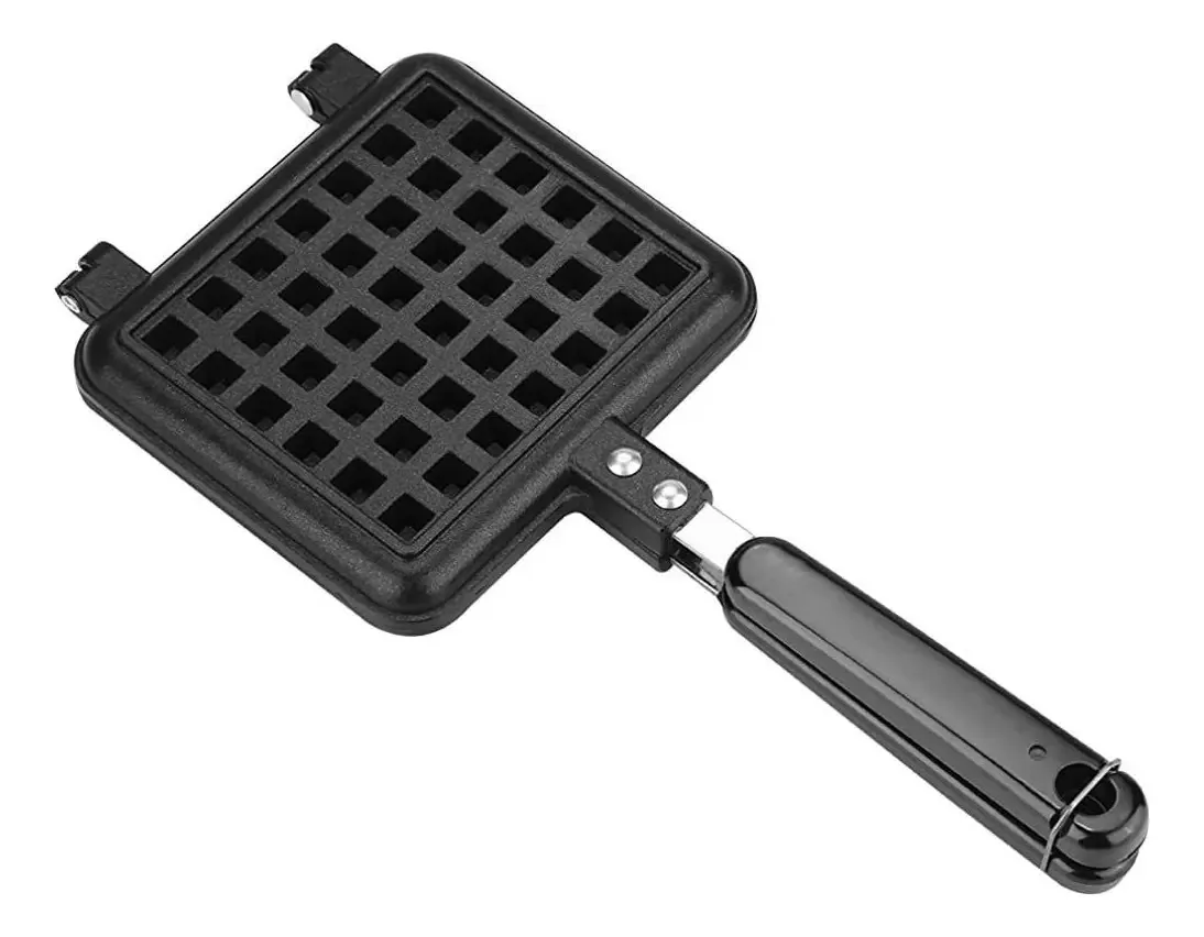 Forma antiaderente para assar waffles de dupla face Gas Dom