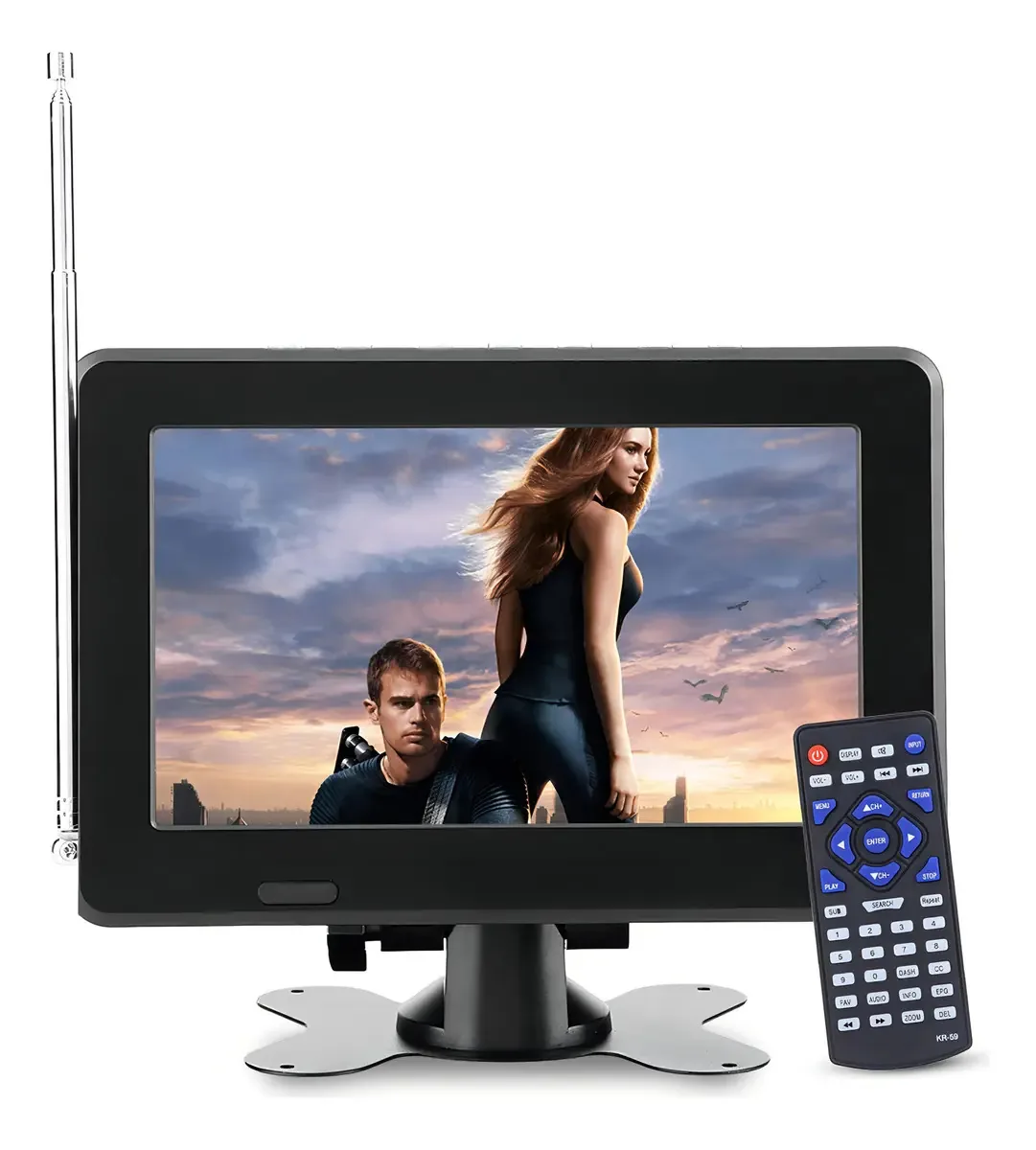 Televisor Portátil Aconchegante com USB.