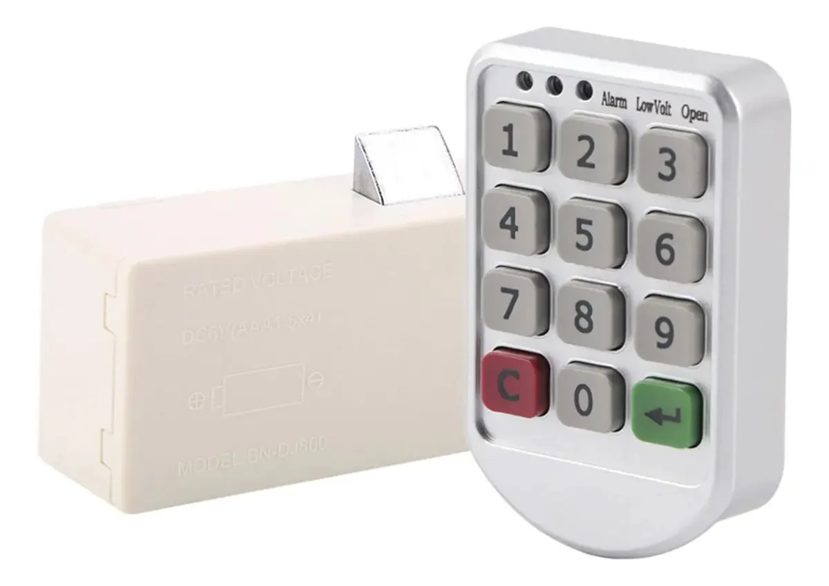 Kit de bloqueio de senha inteligente Electronic Lock Silver
