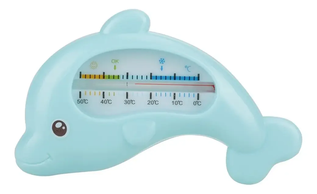 Termômetro de Banho para Bebê Termômetro Flutuante para Banho de Bebê Termômetro de Brinquedo para Cuidados de Banho Seguro(blue)