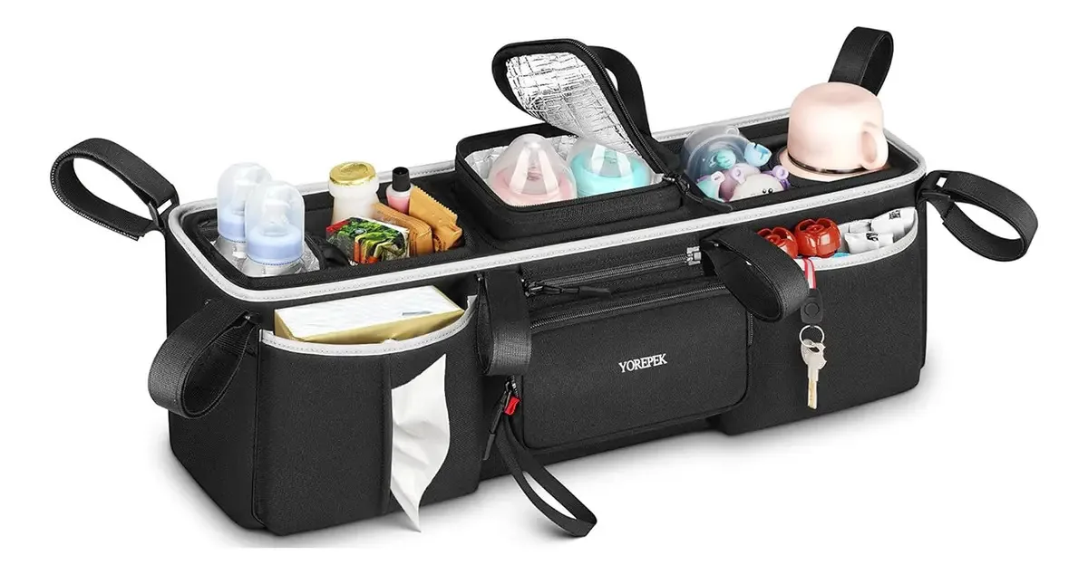 Bolsa Para Carrinhos De Bebês Acessórios Para Carrilhas Yorepek 6696 Preto