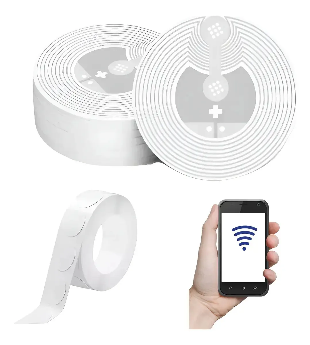60 unidades Ntag213 NFC Tags 13,56 Mhz ISO14443a Telefones celulares Kopira