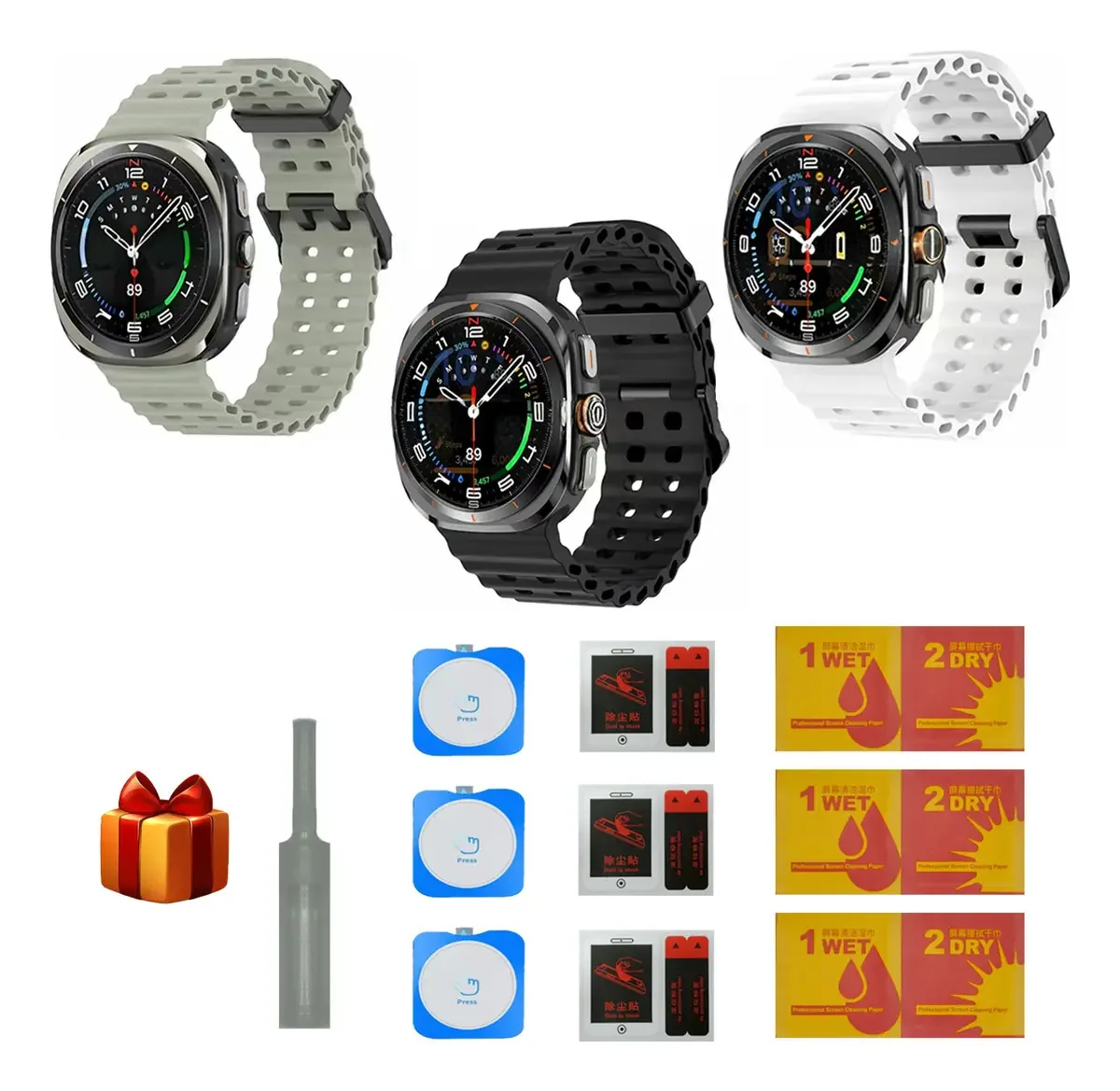 3 pulseiras para Samsung Galaxy Watch Ultra 47mm