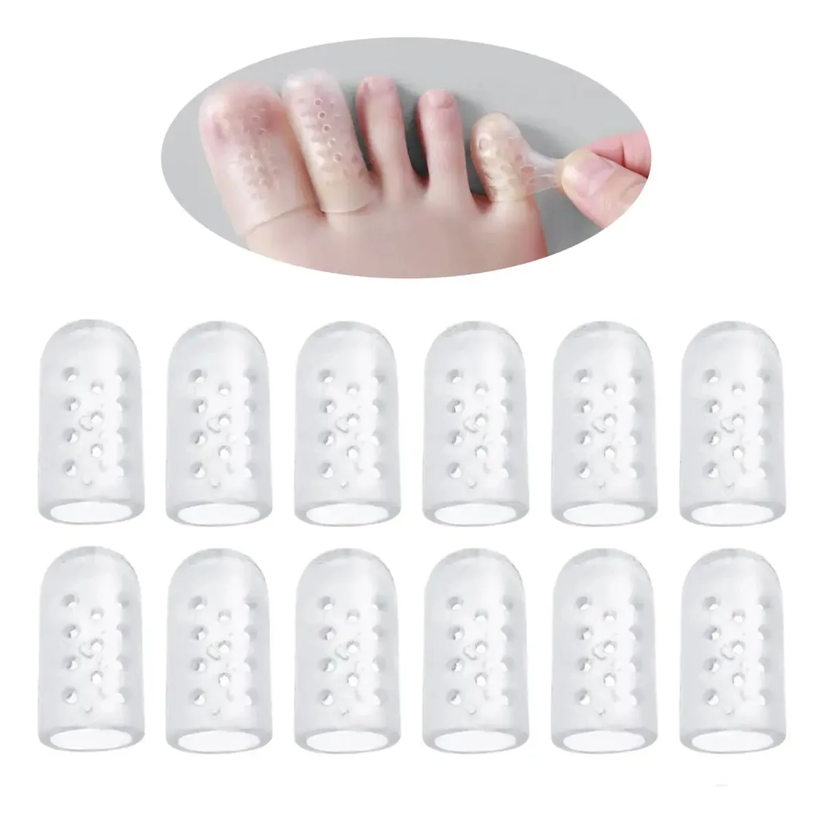 Protetor de silicone antifricção respirável para calos
