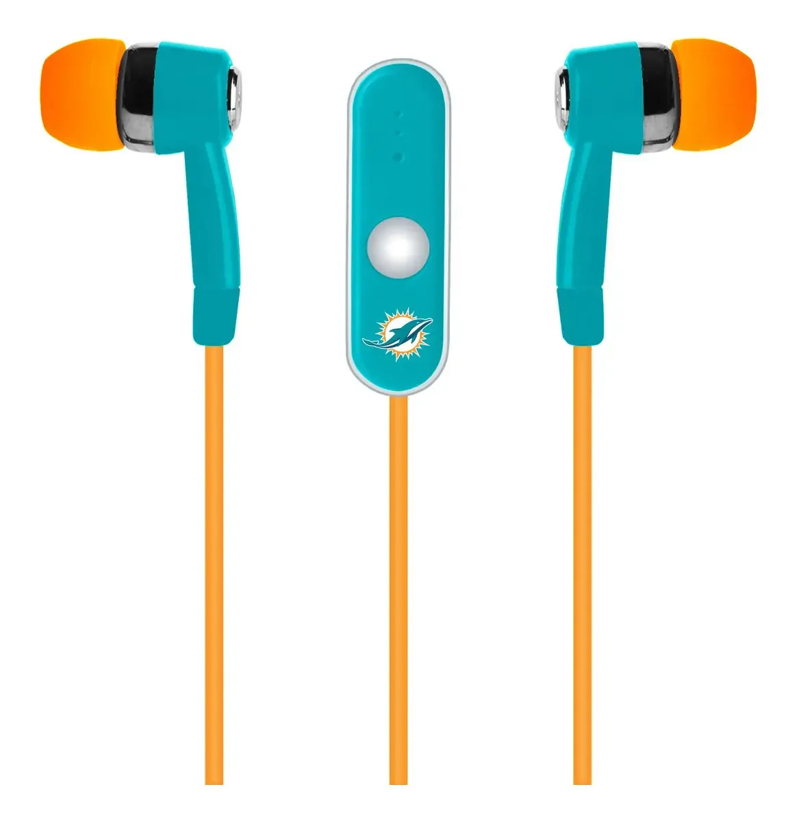 Fones de ouvido viva-voz Nfl Miami Dolphins com microfone