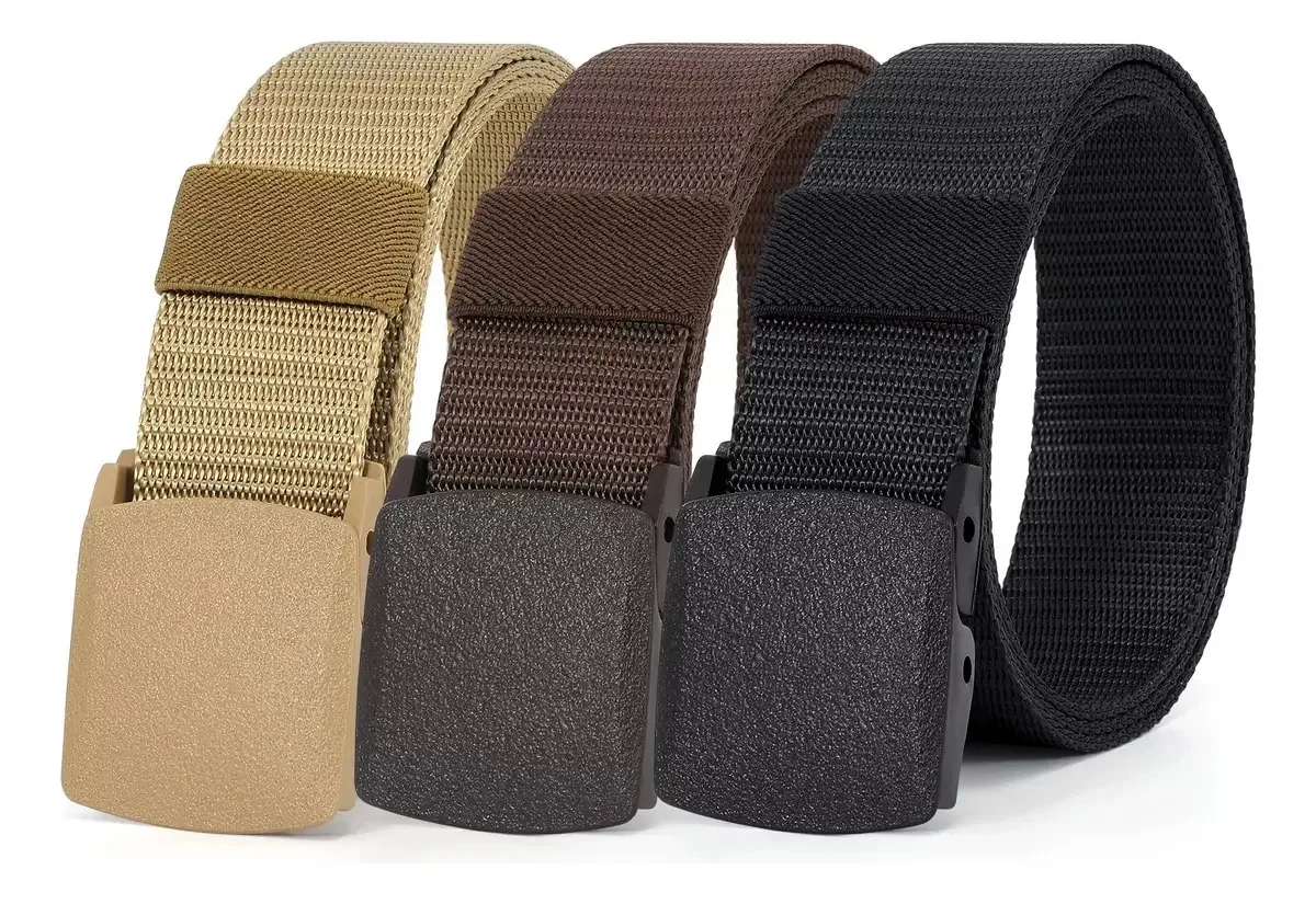 3 cintos táticos militares masculinos com fivela colorida 3 unidades b tamanho 130