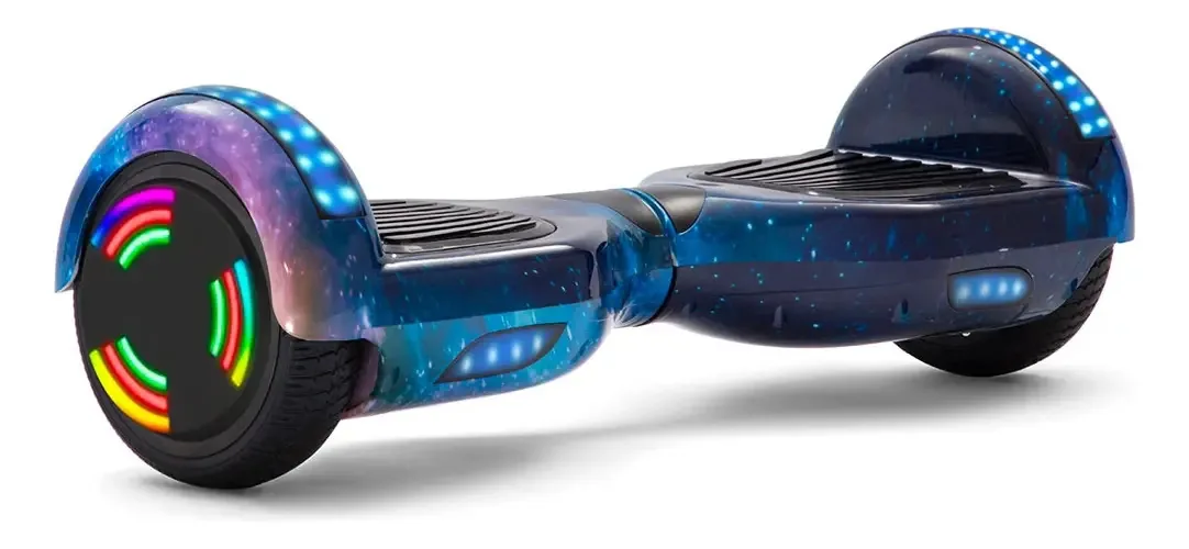 Skate elétrico hoverboard Antech K5 Azul Galaxy 6.5"