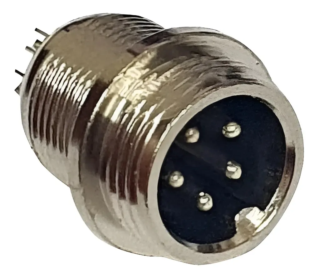 Conector GX12 Macho 5 Pinos Mike MRA Para Hoverboard e Aviação