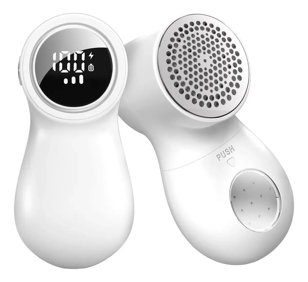 Removedor de fiapos Coldsky, com tela LED, recarregável, branco