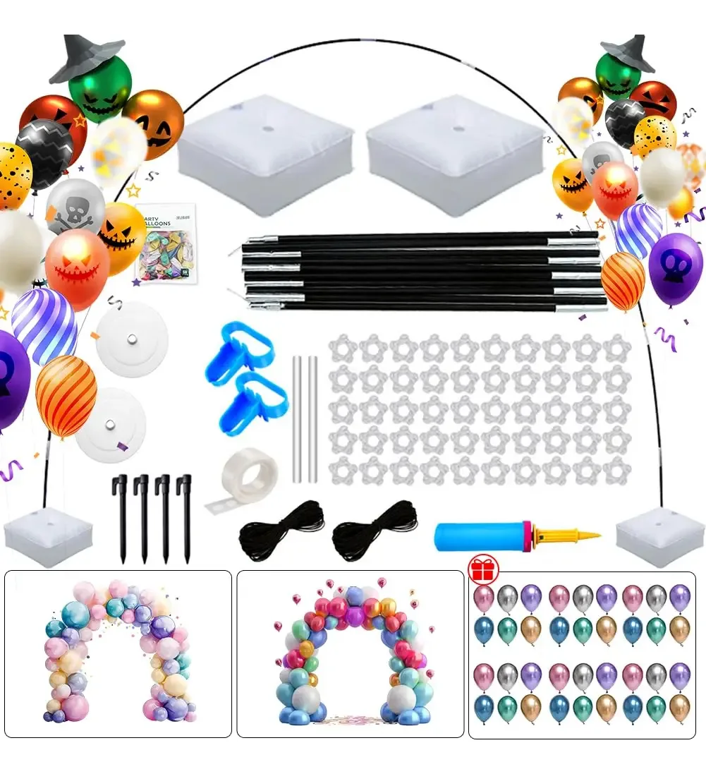 Kit Arco Balões 50pcs Metálicos Decoração Festa Aniversário
