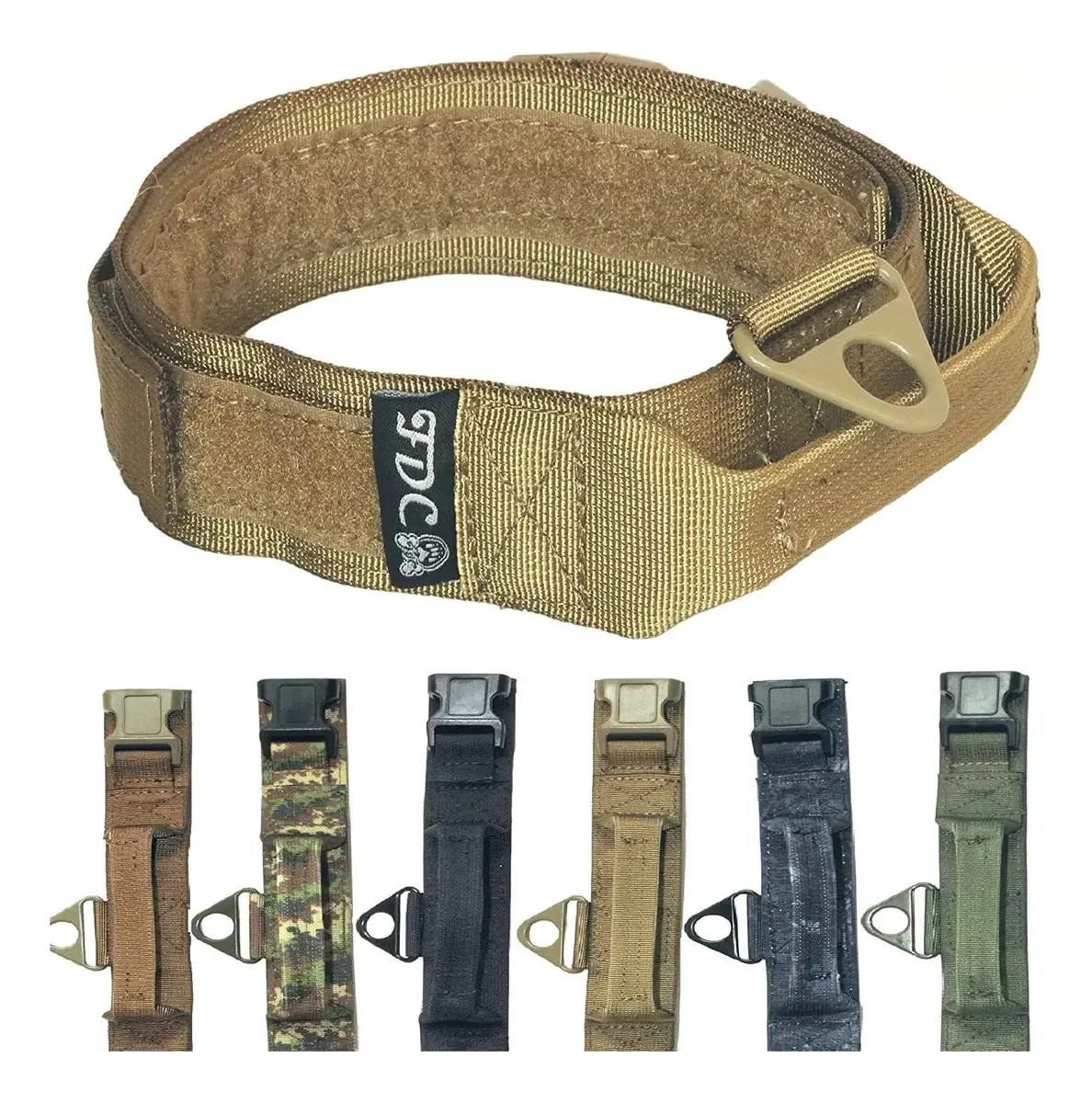 Coleiras táticas para cães K9 do Exército Militar com