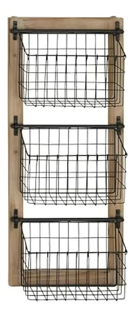 Porta-revistas Deco 79 Modelo desconhecido marrom/preto