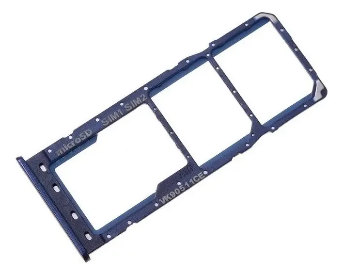 Bandeja SIM dupla compatível com Samsung A10 cor azul