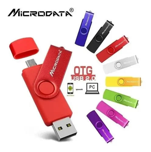 Pen Drive 32gb Duo USB/Micro - PC/Celular Cor Branco