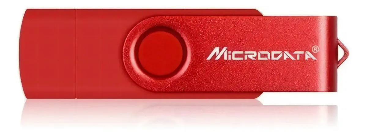 Pen Drive 32gb Duo USB/Micro - PC/Celular Cor Vermelha