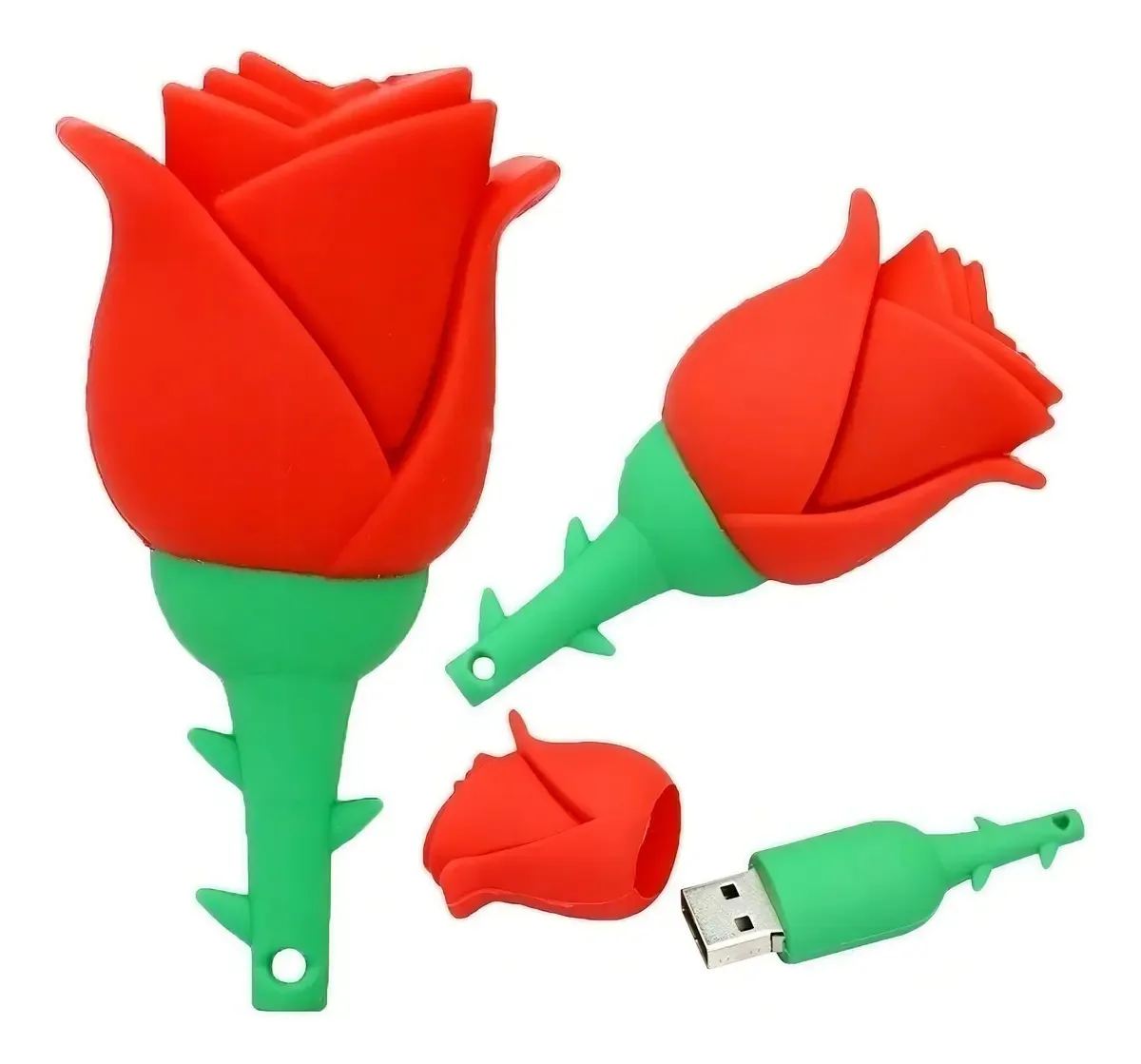 Pen drive de 32 Gb rosa em forma de flor/flores
