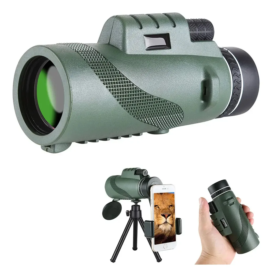 Telescópio monocular profissional 8x40 para observação de pássaros