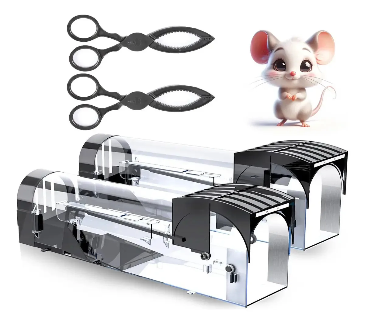 Trampas Para Ratas Ratones Efectivas Automática 2pcs