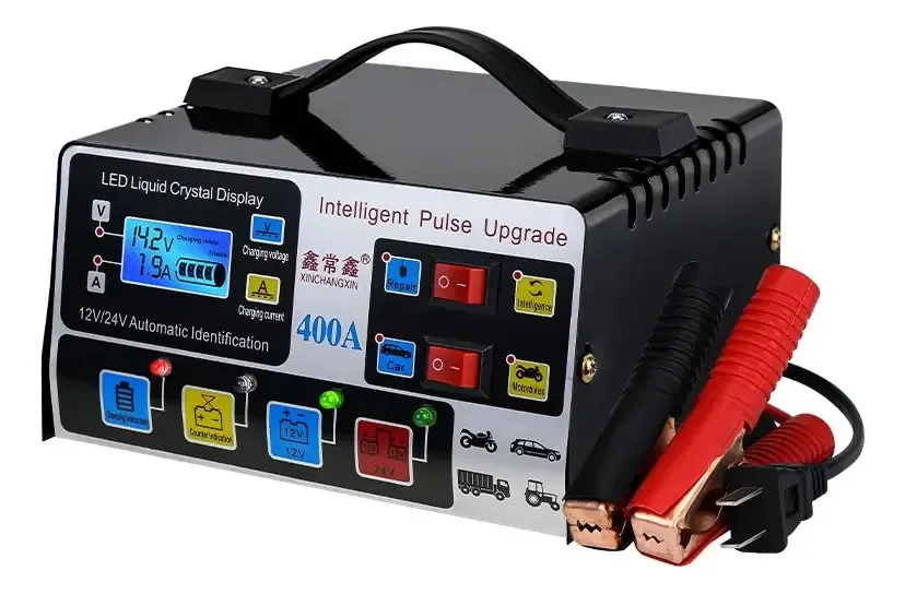 Carregador de bateria de carro Carregador automático 12V/24V