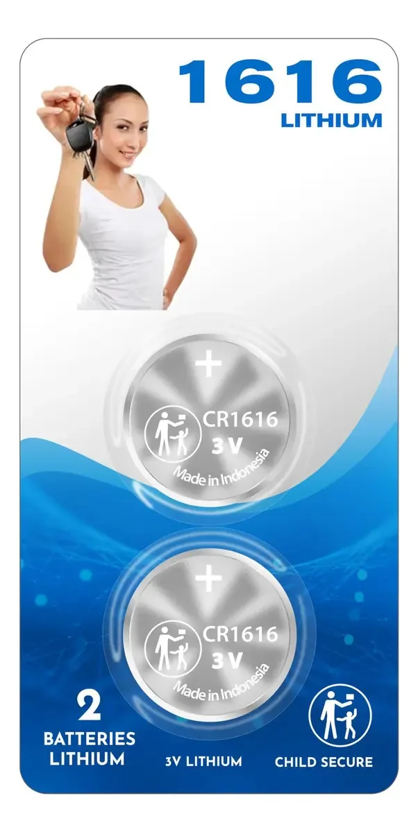 Substituição da bateria Cr1616 1616 para controles remotos E