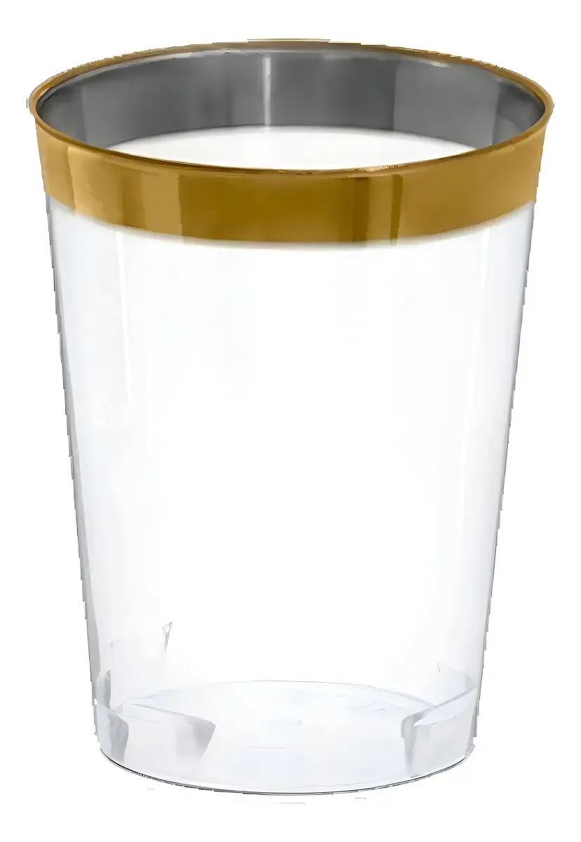 Copo Linha Gold Prem C/4 Aa012 Silver Plastic