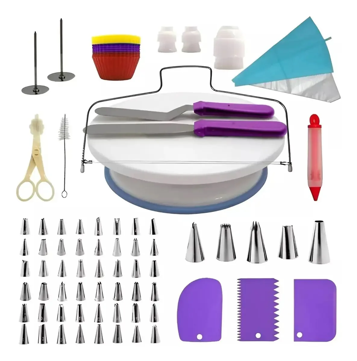 Kit de confeitaria Pastelería CL Kit pastelería com 106 peças