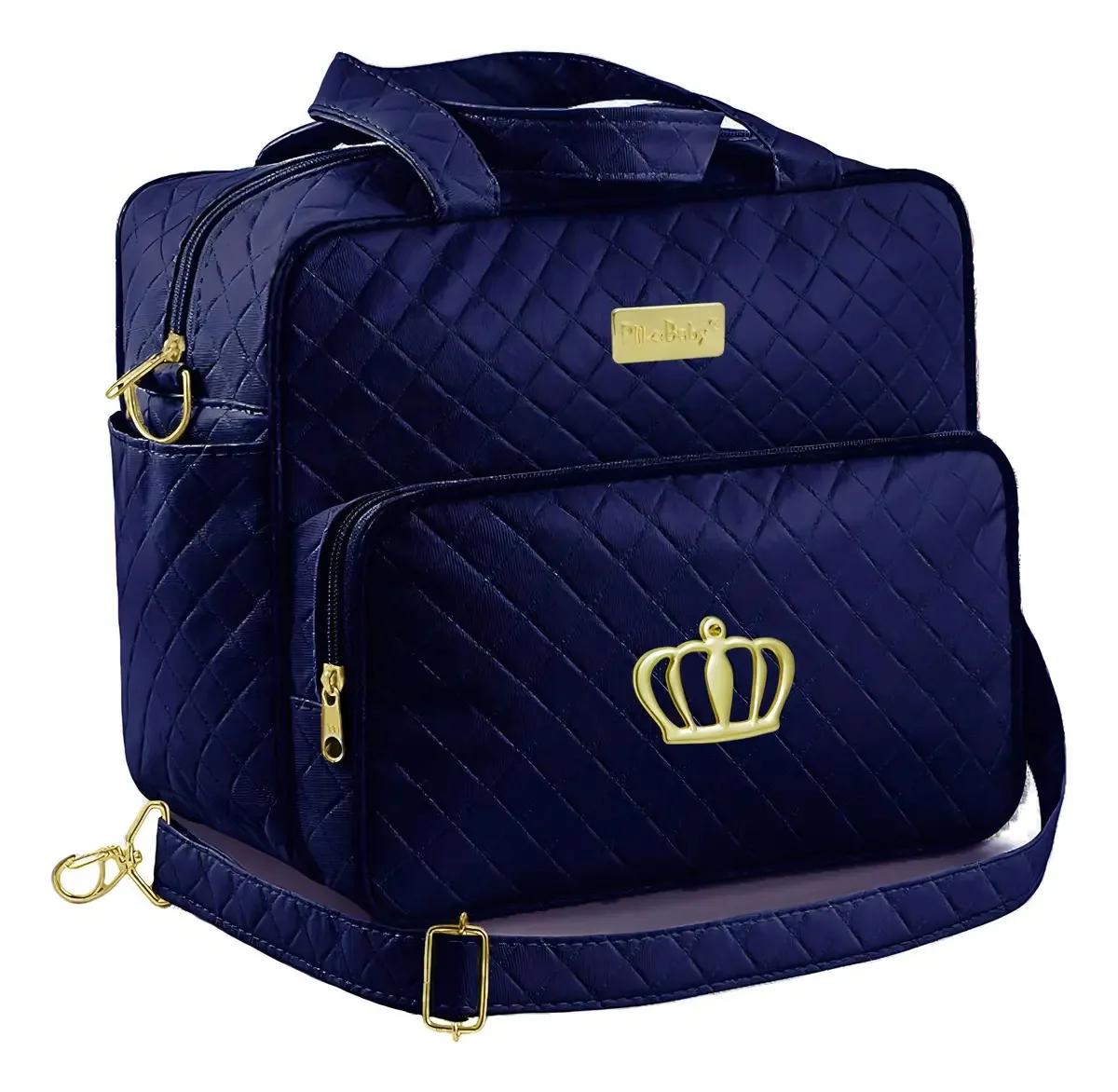 Bolsa Maternidade Grande Azul Marinho Passeio Bebe