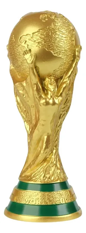 Troféu de resina da Copa do Mundo do Catar 2022, 21 cm