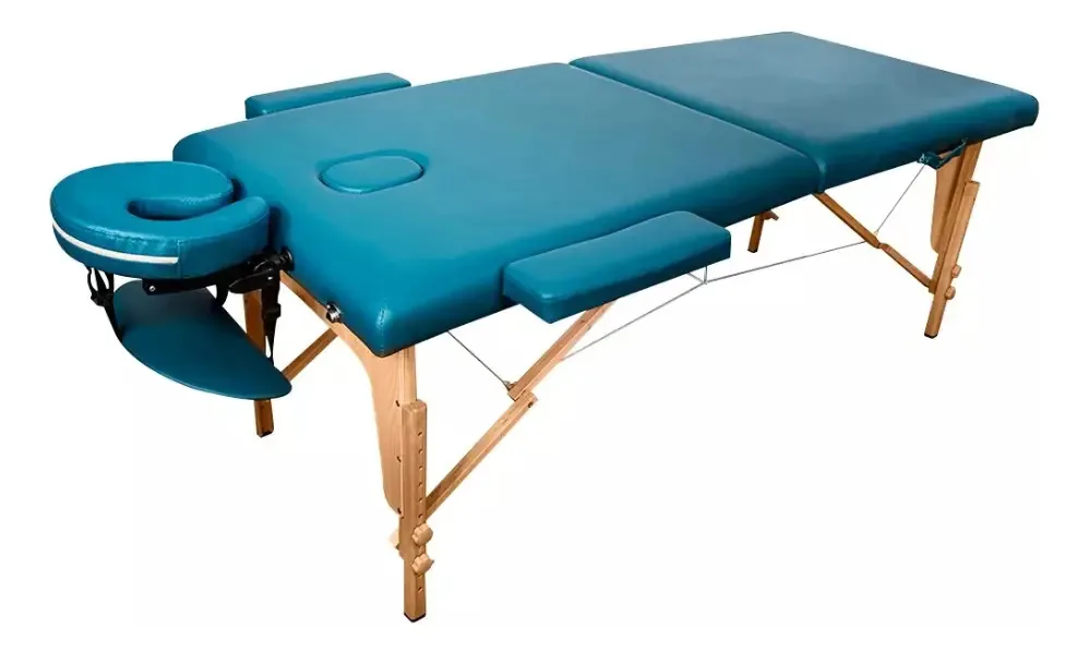 Mesa dobrável Dehuka, massagem profissional, spa, tatuagens, cor verde
