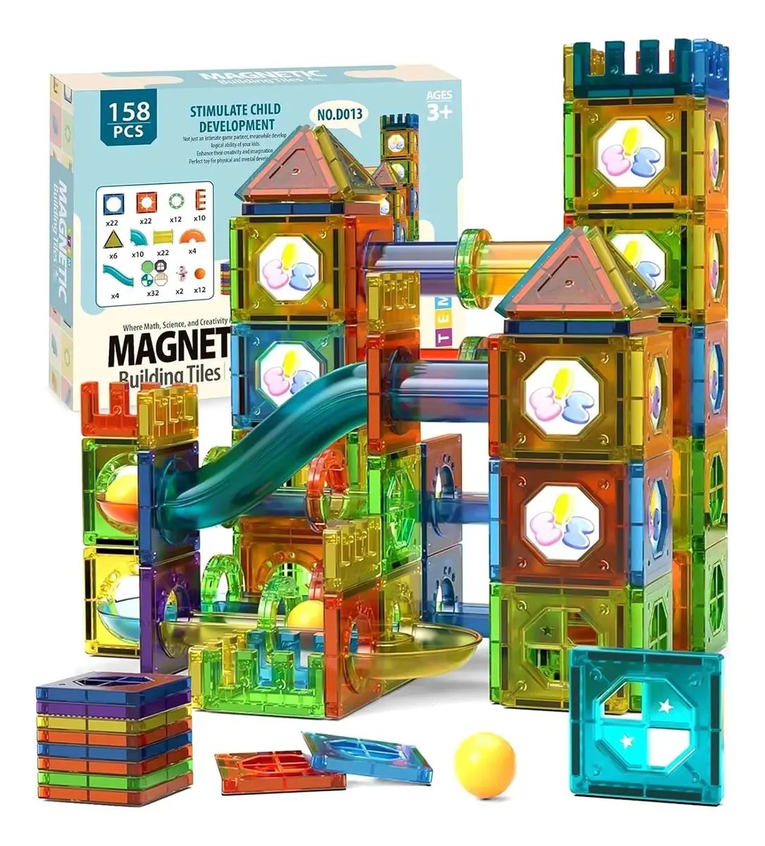 Brinquedos 3D de blocos de construção magnéticos para crianças