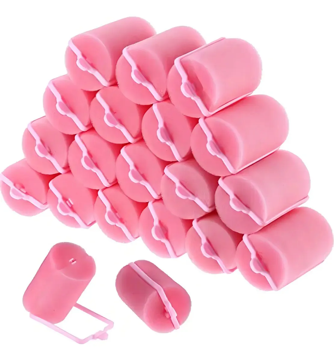 Modelador de cabelo Heatless, 18 pares de modeladores de esponja