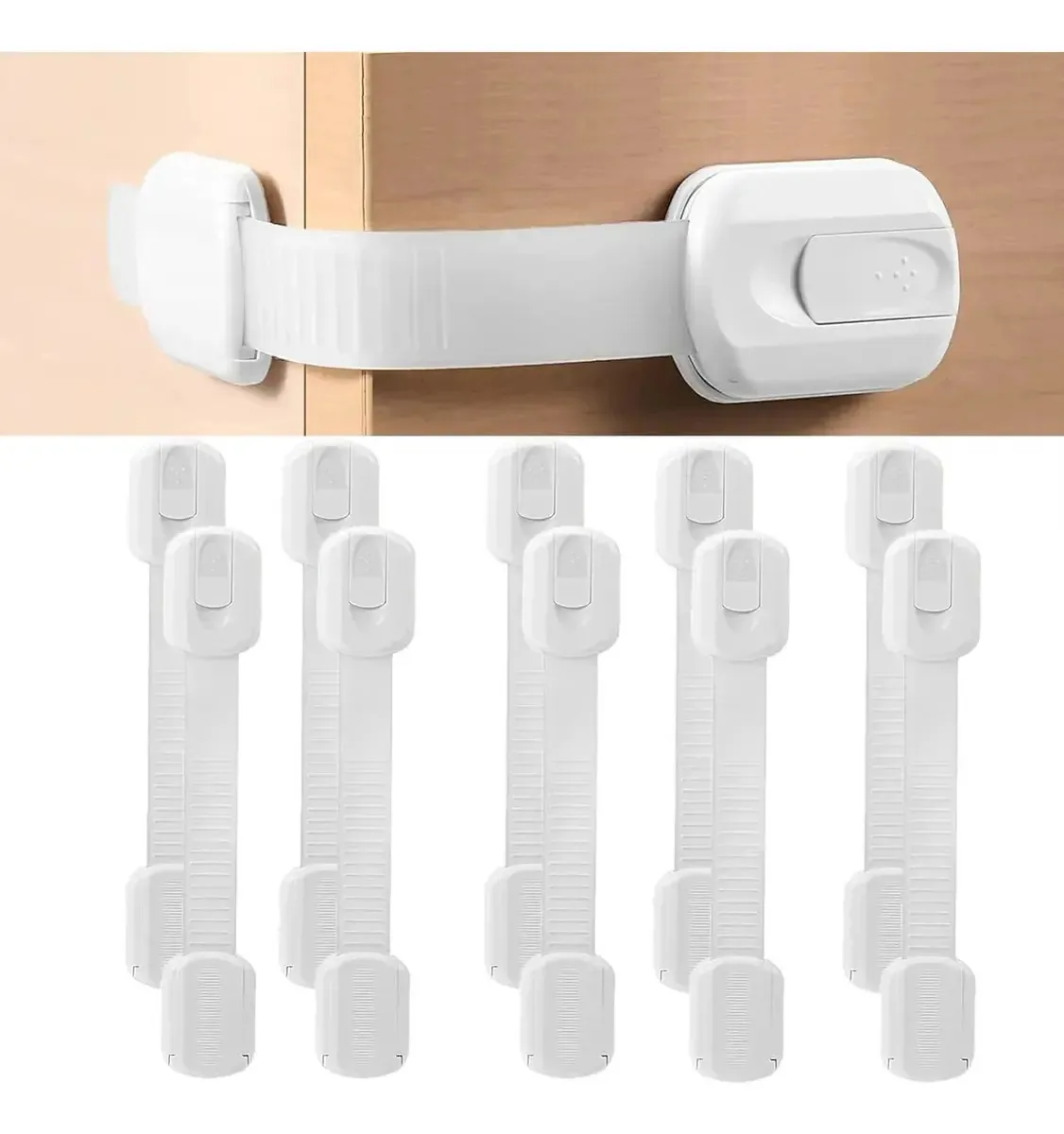 10 gavetas de segurança seguras para portas de bebê, geladeira