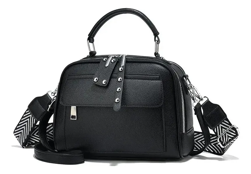 Bolsas femininas crossbody Bolsas femininas Bolsas de ombro modernas pretas