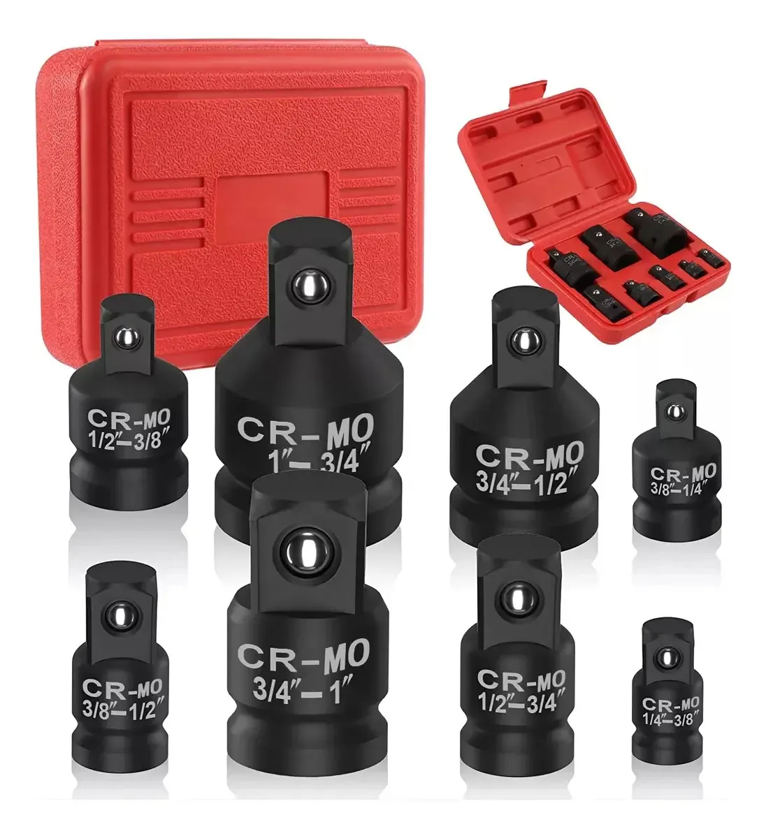 Conjunto de adaptadores Impact Dice And Wrench de 8 peças