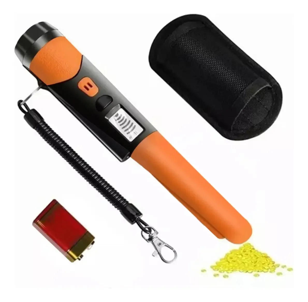 Detector de metais portátil Treasure Finder com LCD