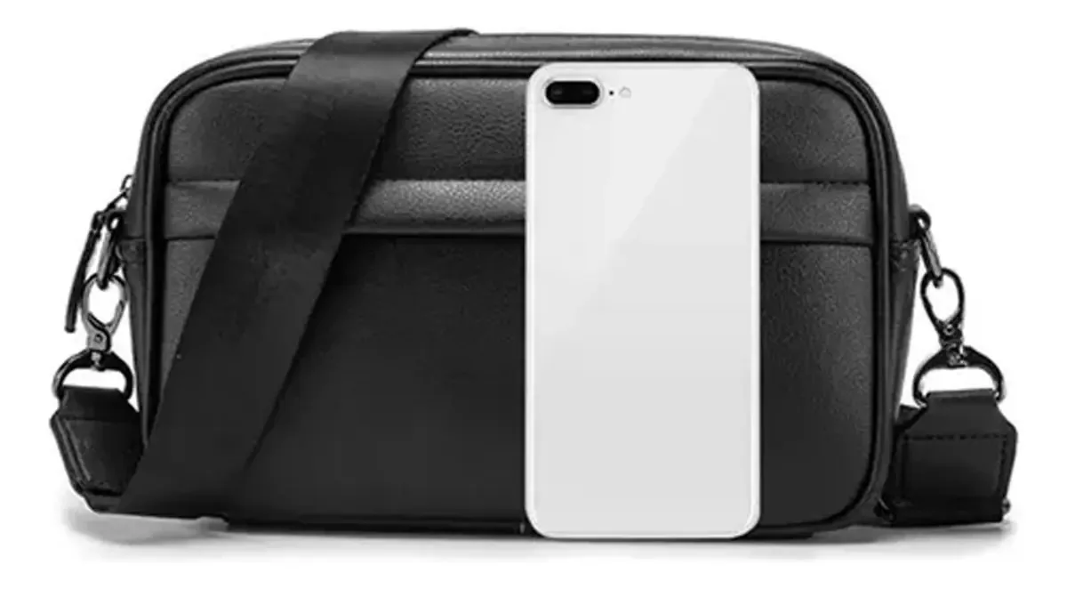 Bolsa de ombro tiracolo de couro masculina Bolsa de ombro