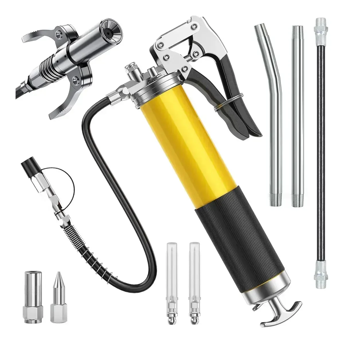 Pistola de graxa traseira com injetor de graxa industrial