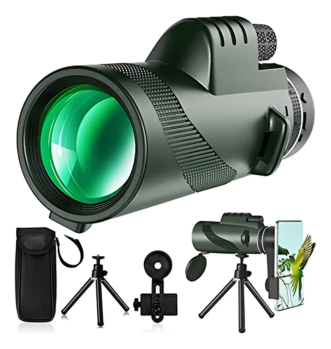Telescópio monocular-monocular de baixa visão noturna 80x100