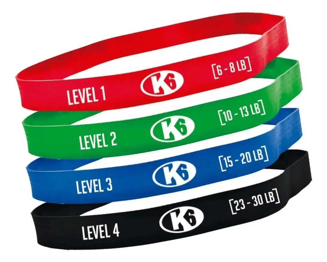 Conjunto de 4 faixas elásticas Gym Strength Training Crossfit Gym