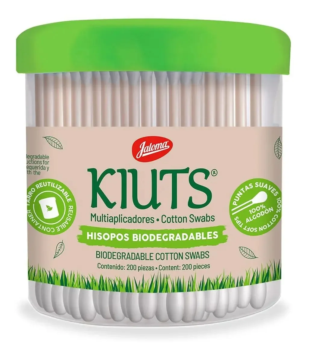 Cotonetes Jaloma Kiuts Pote com 200 Peças