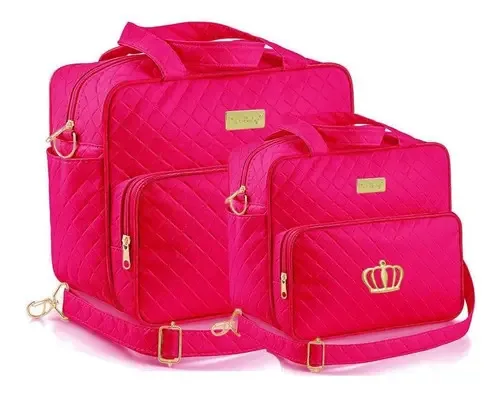 Kit Bolsa Maternidade Pink Passeio Bebe