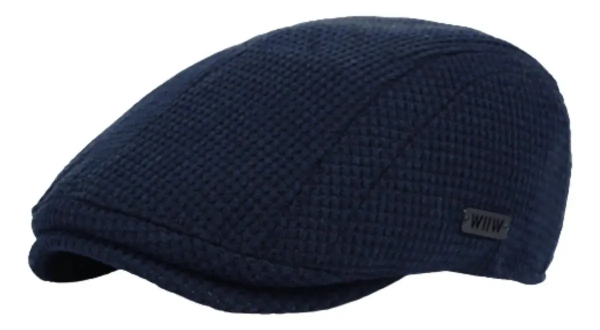 Boinas Estilo Bone Casual Confortável Azul Marinho
