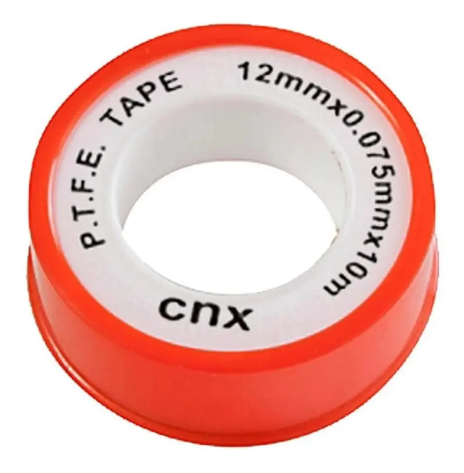 Pacote de 10 fitas de teflon de 6 metros 3/4 de encanamento Cnx, cor branca