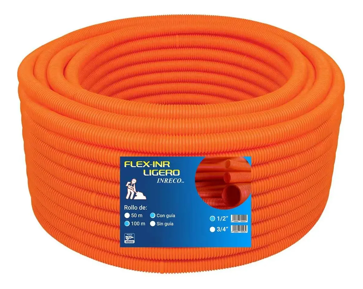 Tubo leve de poliduto flexível com guia de 1/2 100m Flexiner