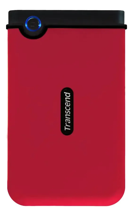 Hd Externo Transcend 500gb Usb 2.0 2,5 Portátil, Compacto E Resistente Vermelho