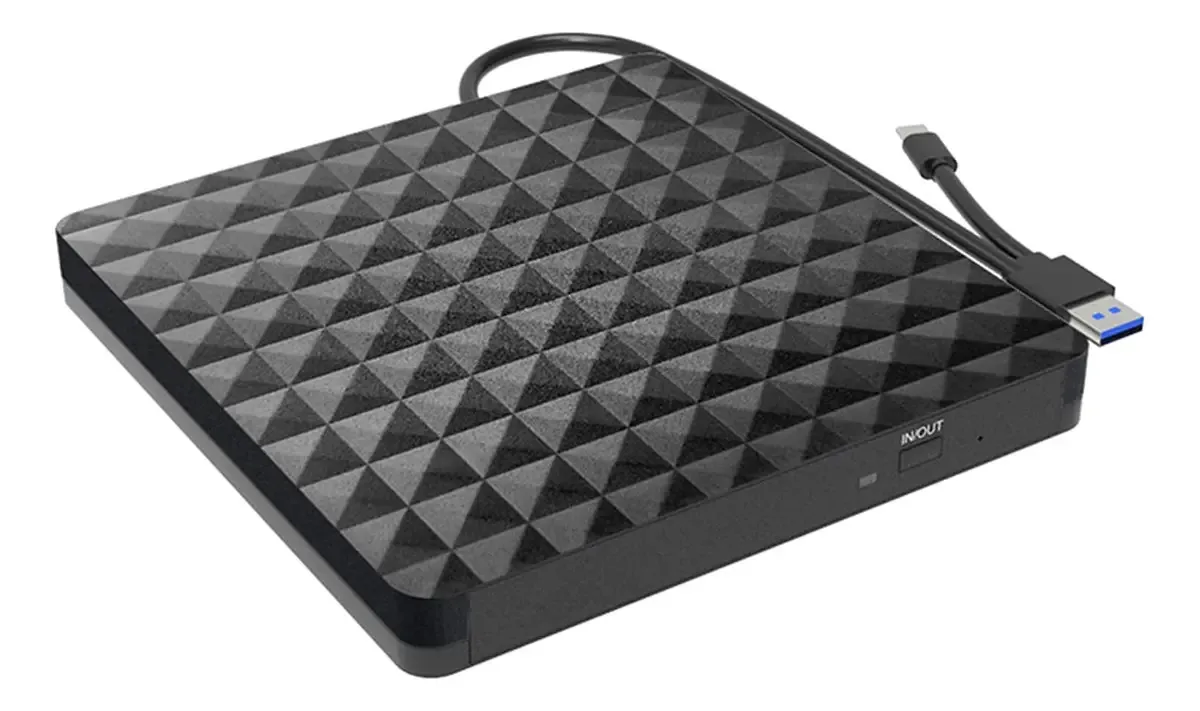 Blulily Usb3.0 - Unidades Ópticas Externas de Gravação de DVD com Padrão, Gravadores Portáteis USB C para Backup de Dados