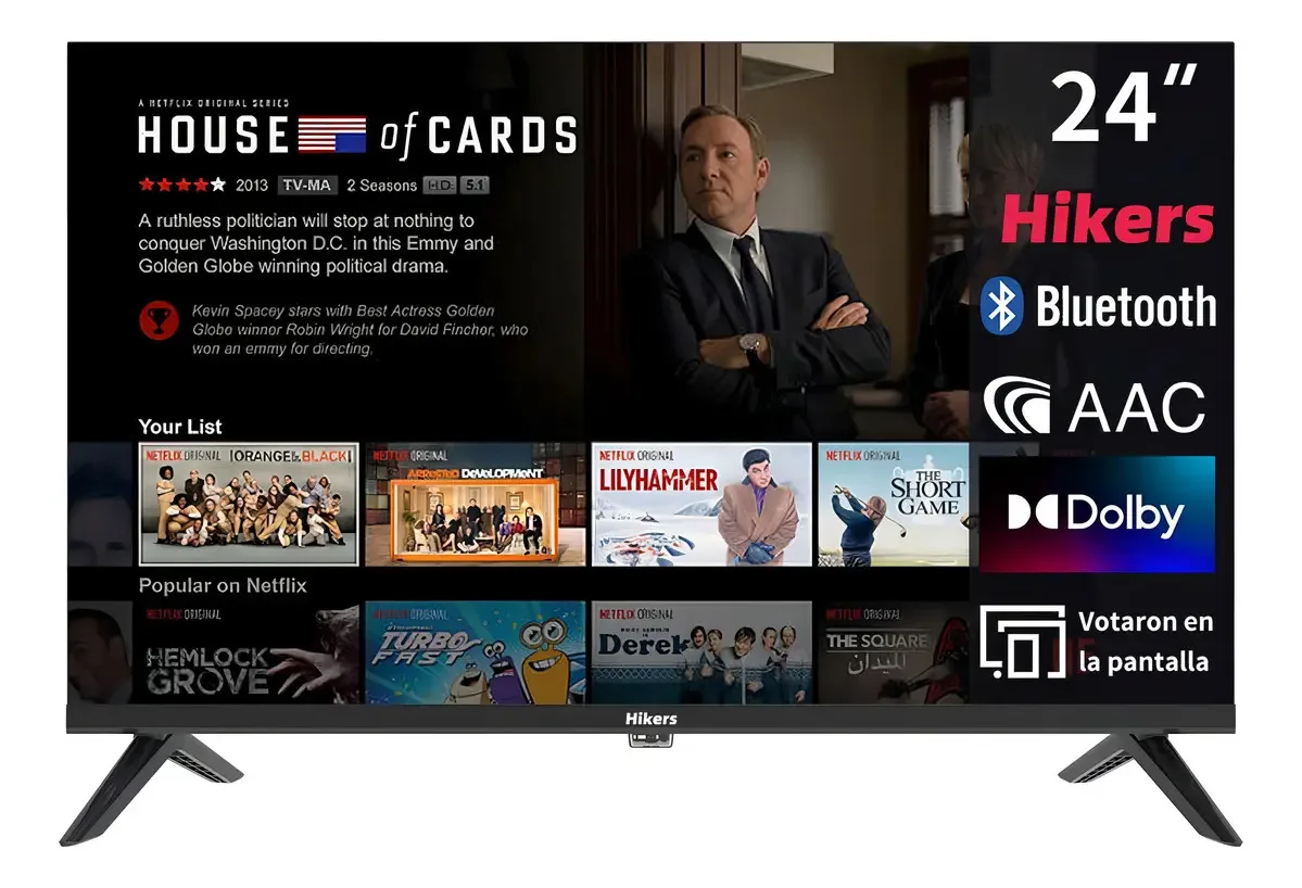 Smart TV Hikers Android TV 24IN LED HD 24"